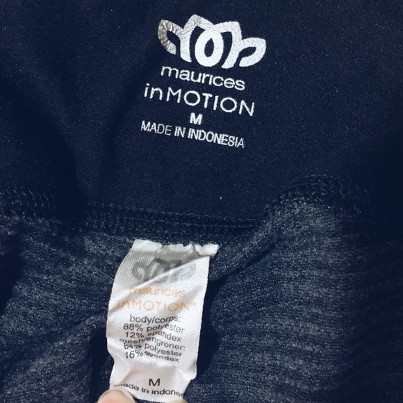 Maurice’s inMOTION Medium Grey/Black Legging - Picture 4 of 4